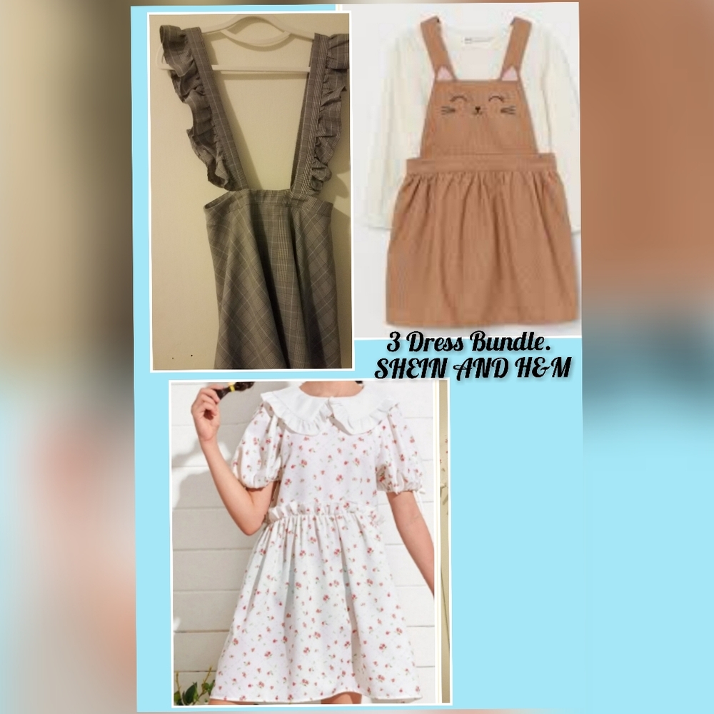 3 Dress Bundle. SHEIN And H&M. Size 10 Years Old